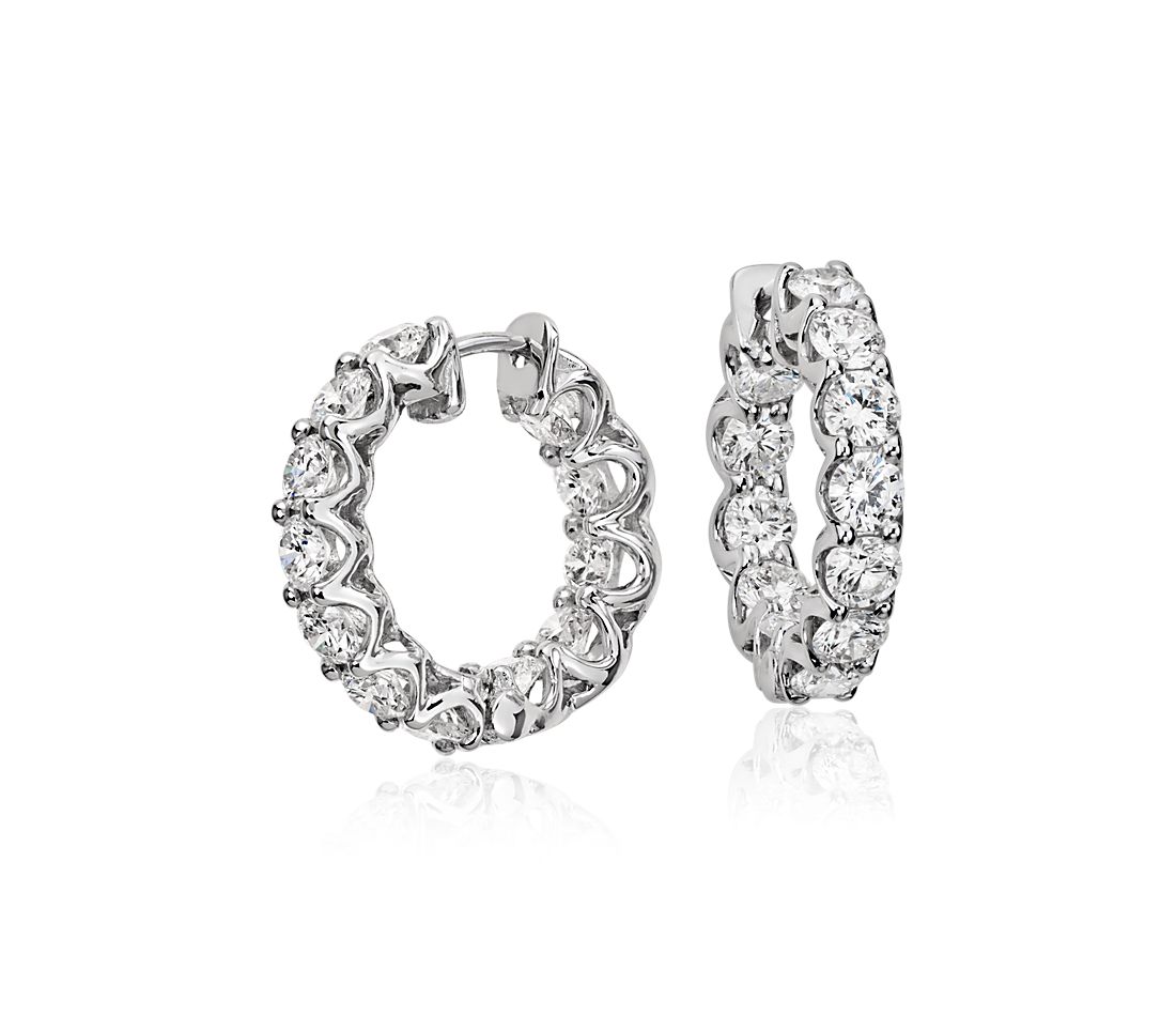 blue nile diamond earrings