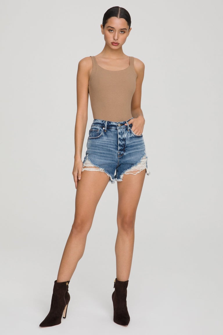 good American jean shorts