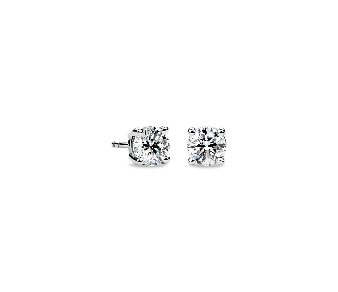 blue nile diamond earrings